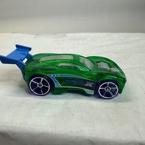 Hot‎ Wheels Paradigm Shift Translucent Green Blue Base 2004 Diecast Car